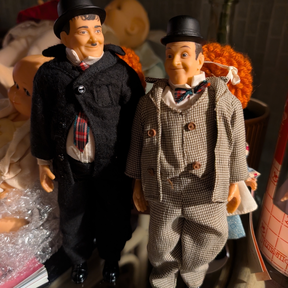 Vintage Comedy Duo Figurines Authentic